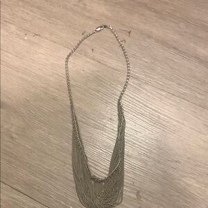 Silver Cascading Waterfall Necklace